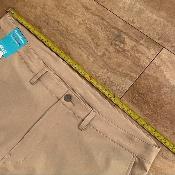 Caribbean Performance Pants Mens 42X 32 Tan Isle Breeze Breathable Stretch - Picture 2 of 8